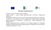Informacja o podpisaniu umowy